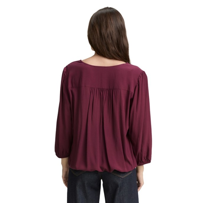 Tom Tailor blouse 1047574 uni Bordeaux